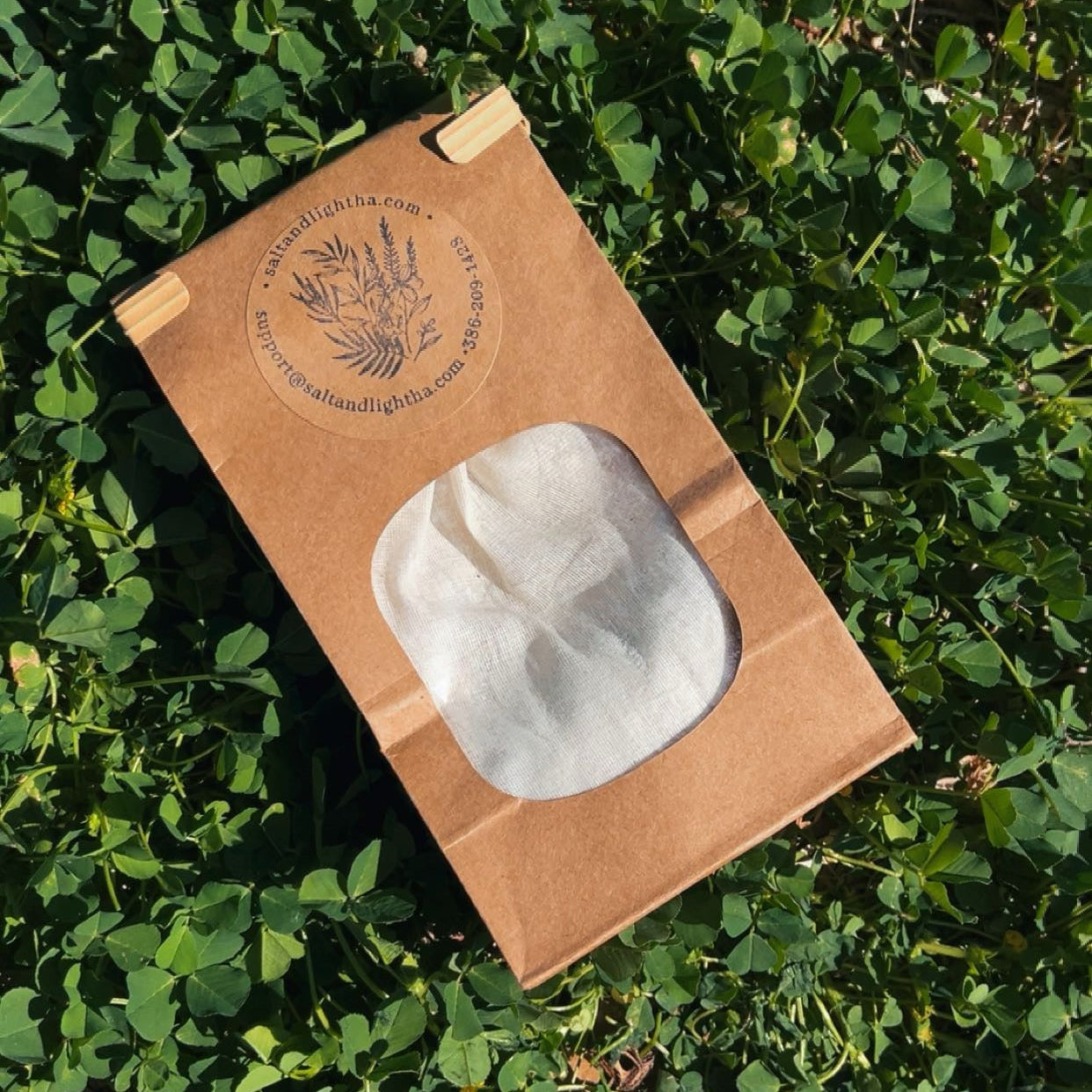 Bath Salt at The Salt and Light House on a bed of grass